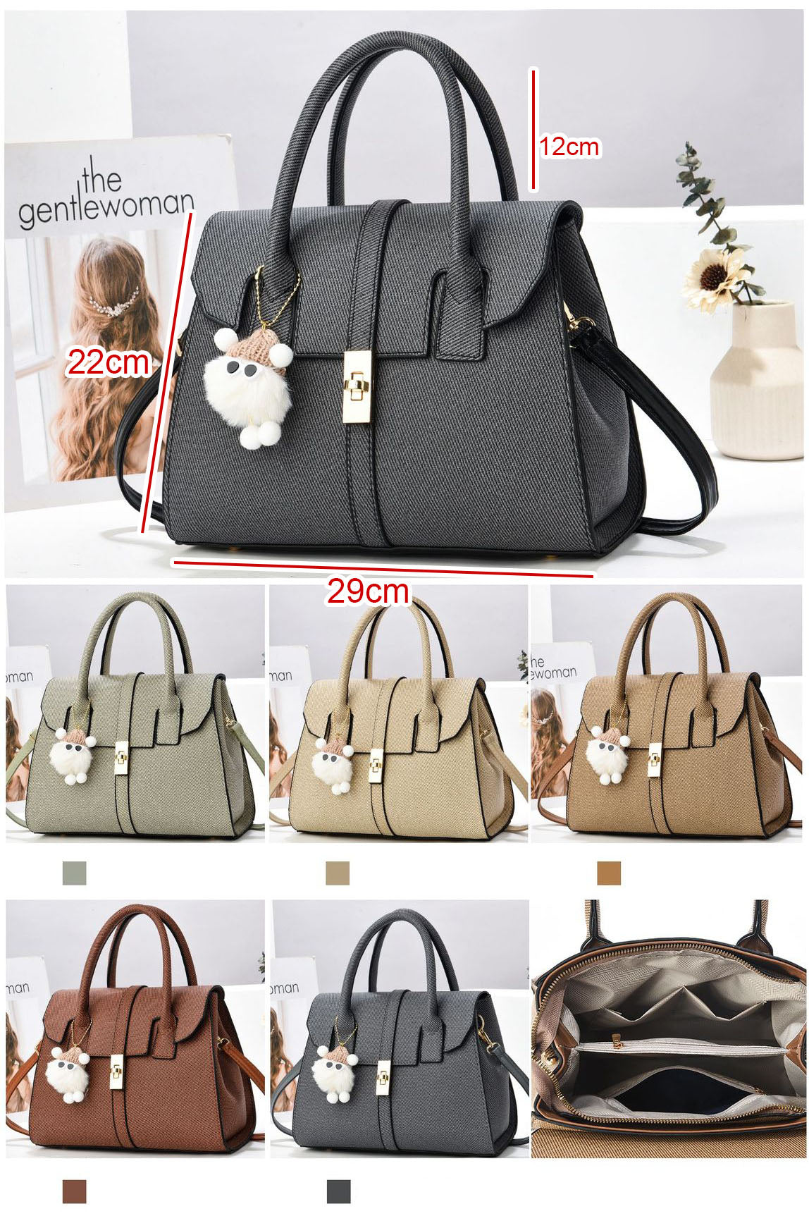 Mini cartera con llavero peluche