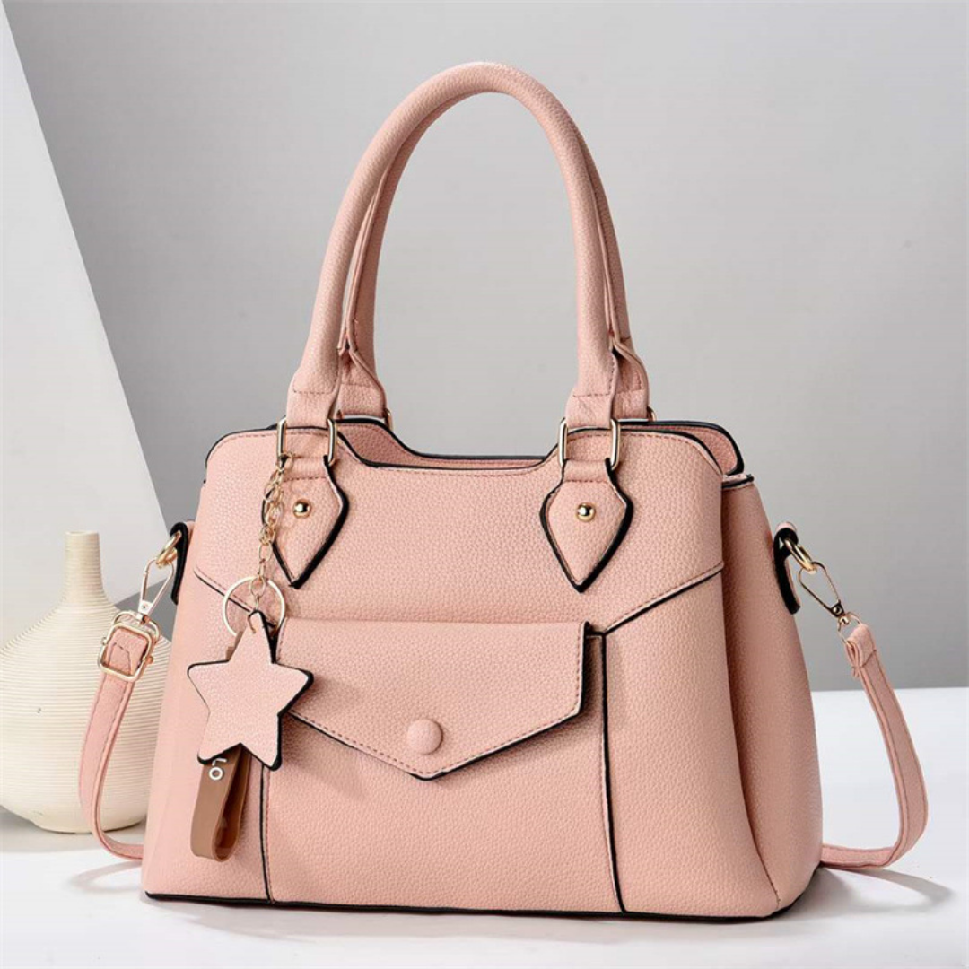 ❤️ Oferta San Valentín • Cartera mediana con colgante de estrella decorativo