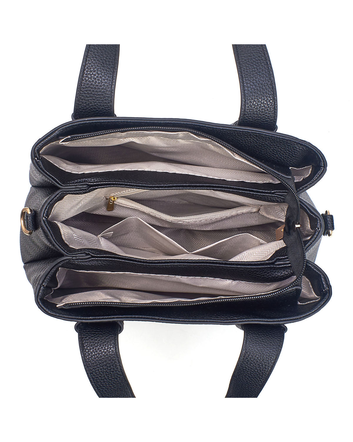 Cartera mediana con multiples compartimentos