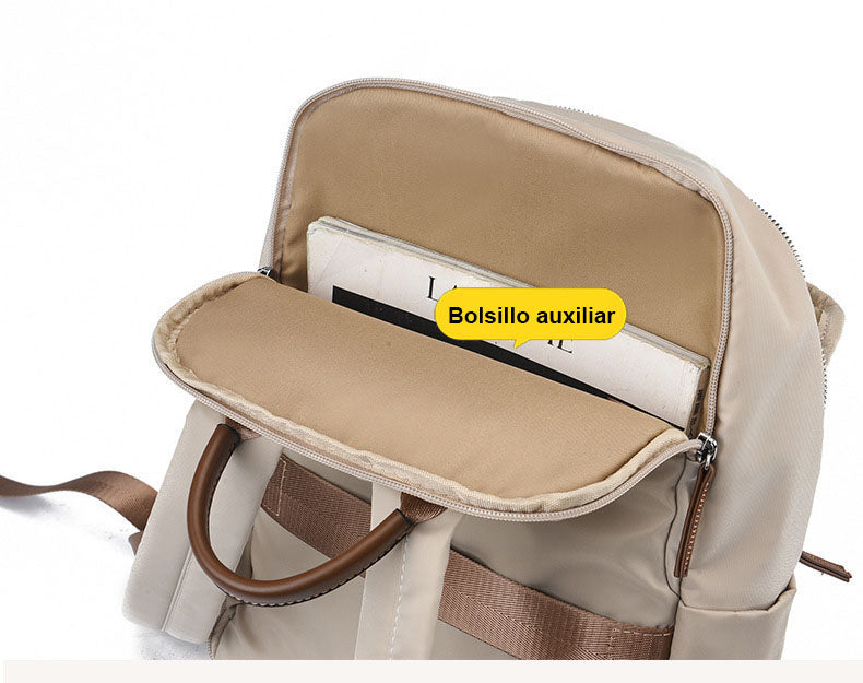Mochila estilo casual unisex, ideal para viajes y uso diario