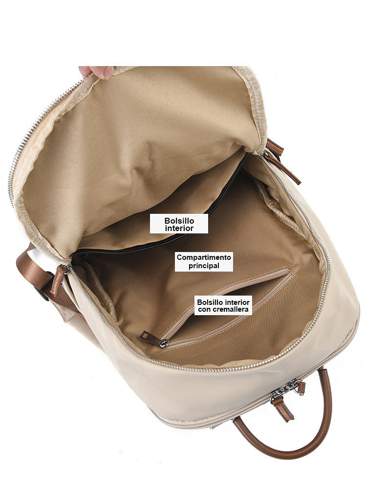 Mochila estilo casual unisex, ideal para viajes y uso diario