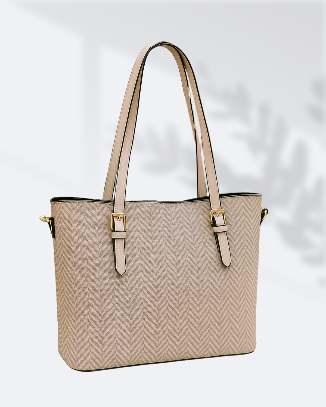 Cartera tipo bolso con diseño de espiga