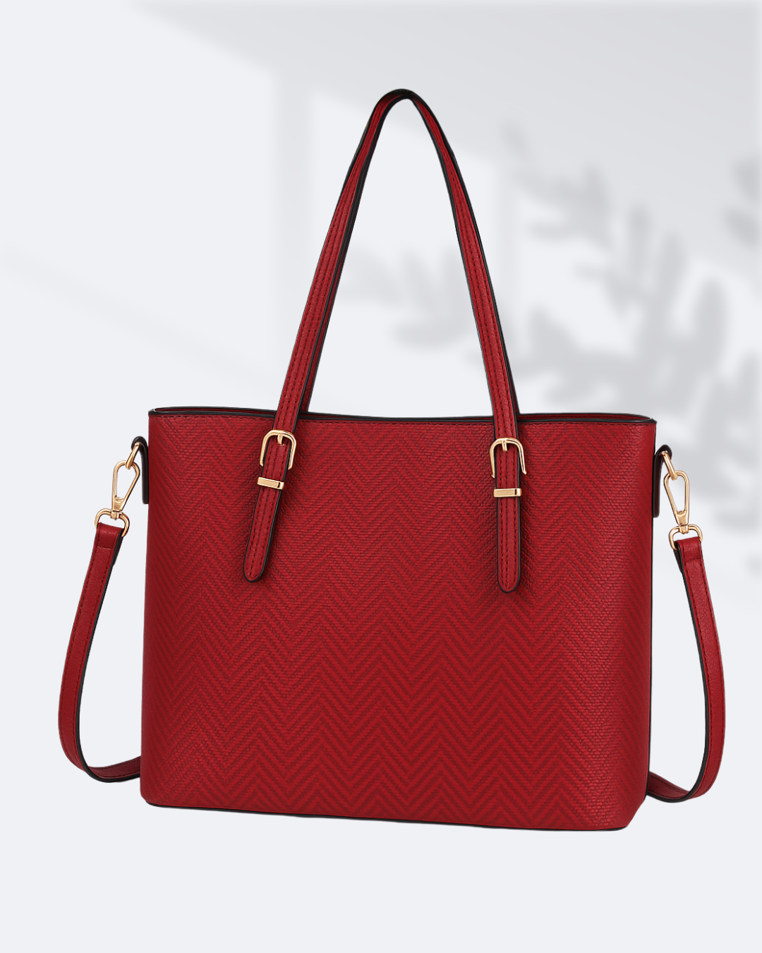 Cartera tipo bolso con diseño de espiga