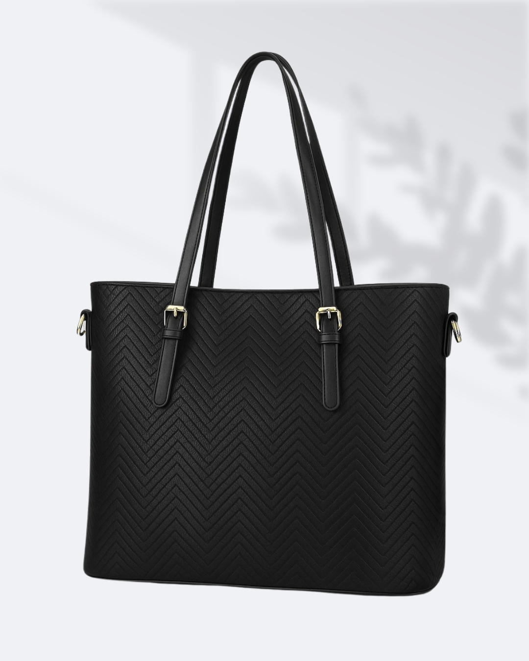 Cartera tipo bolso con diseño de espiga
