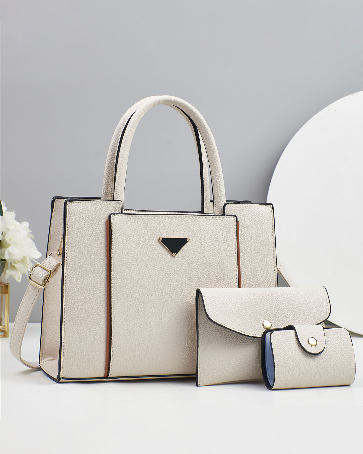 Combo tres piezas, carteras con sobre y tarjetero