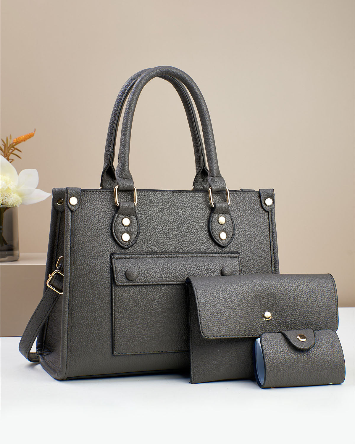 Combo tres piezas, carteras con sobre y tarjetero