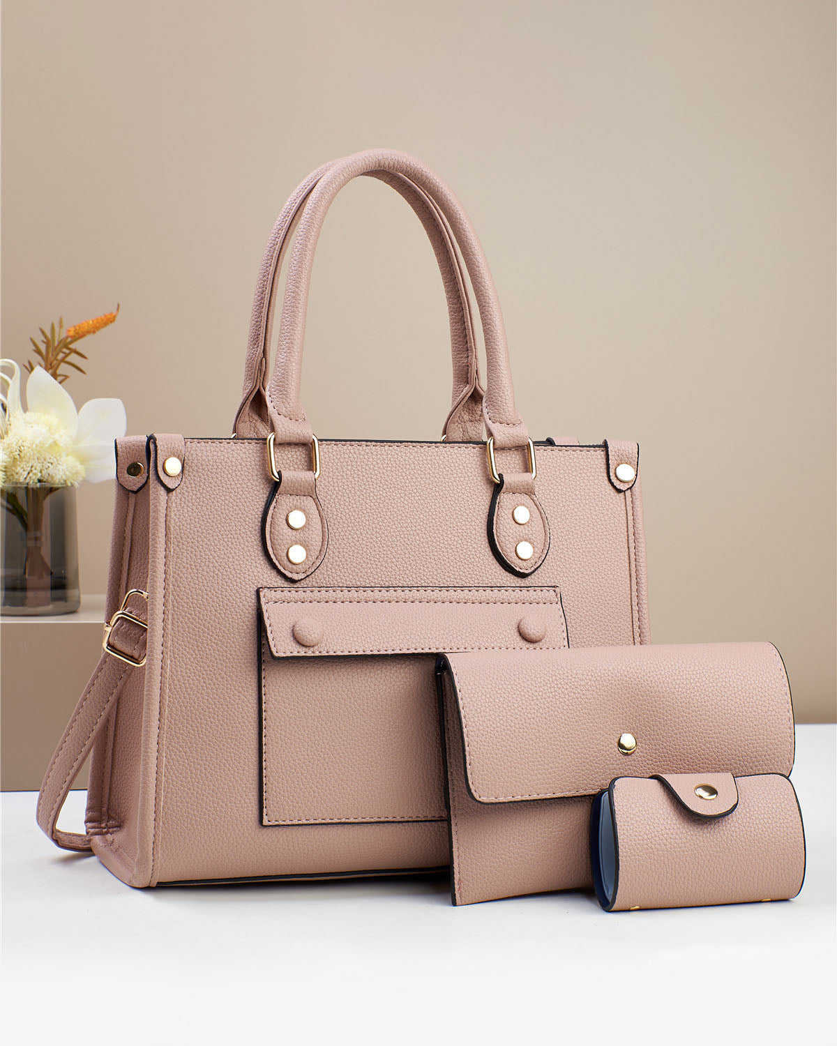 Combo tres piezas, carteras con sobre y tarjetero