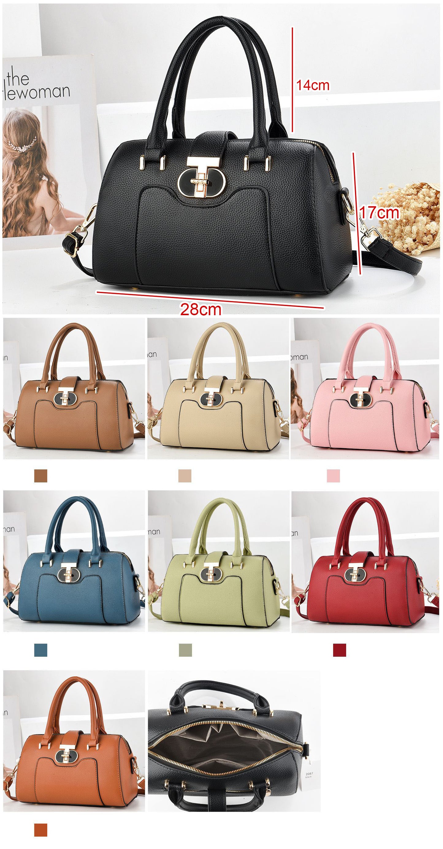 Cartera con forma cilindrica