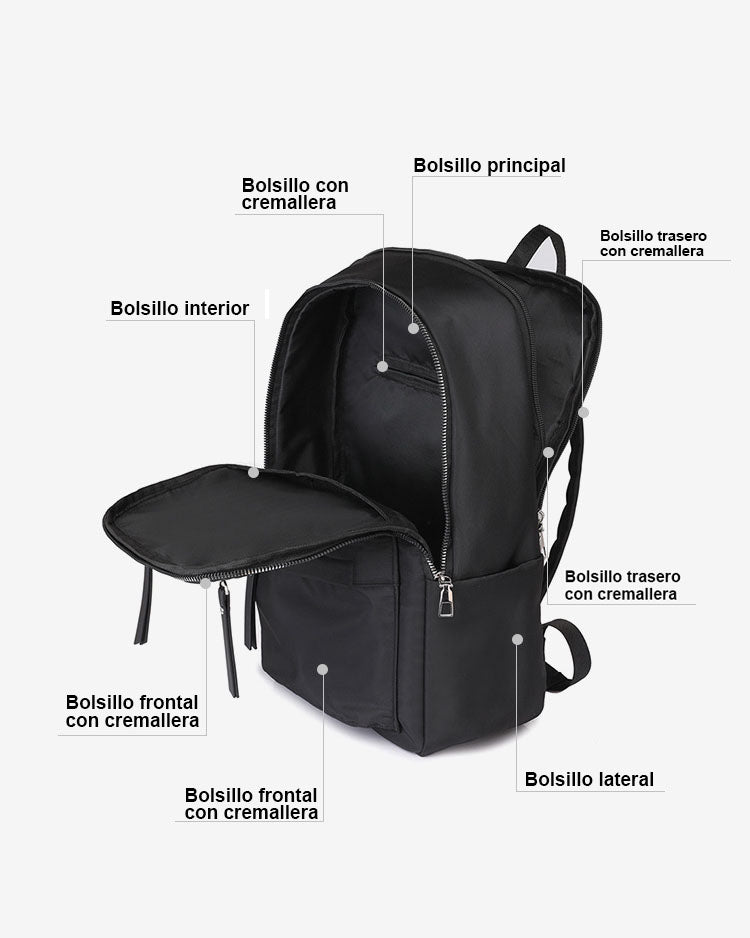 Mochila casual, ligera, resistente para el día a día