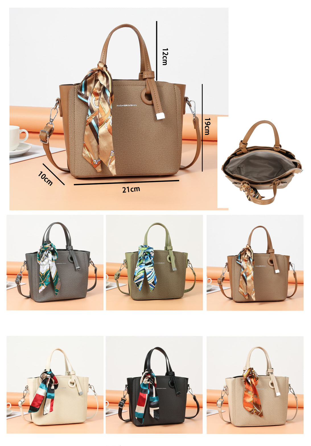 MiniBag con bufanda moda casual