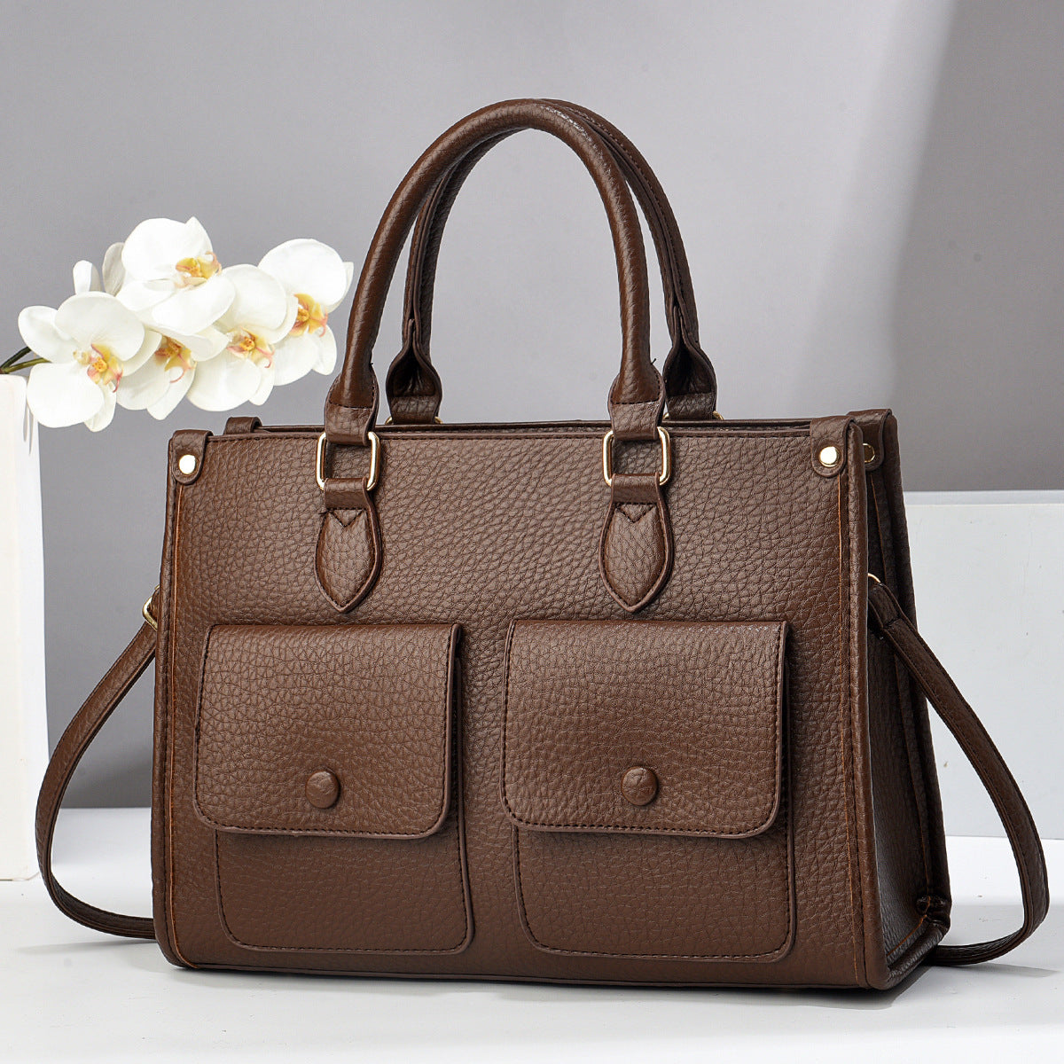 Cartera mediana tipo maletin