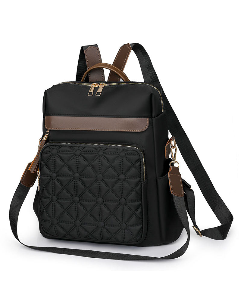 Mochila en tela con multiples compartimentos