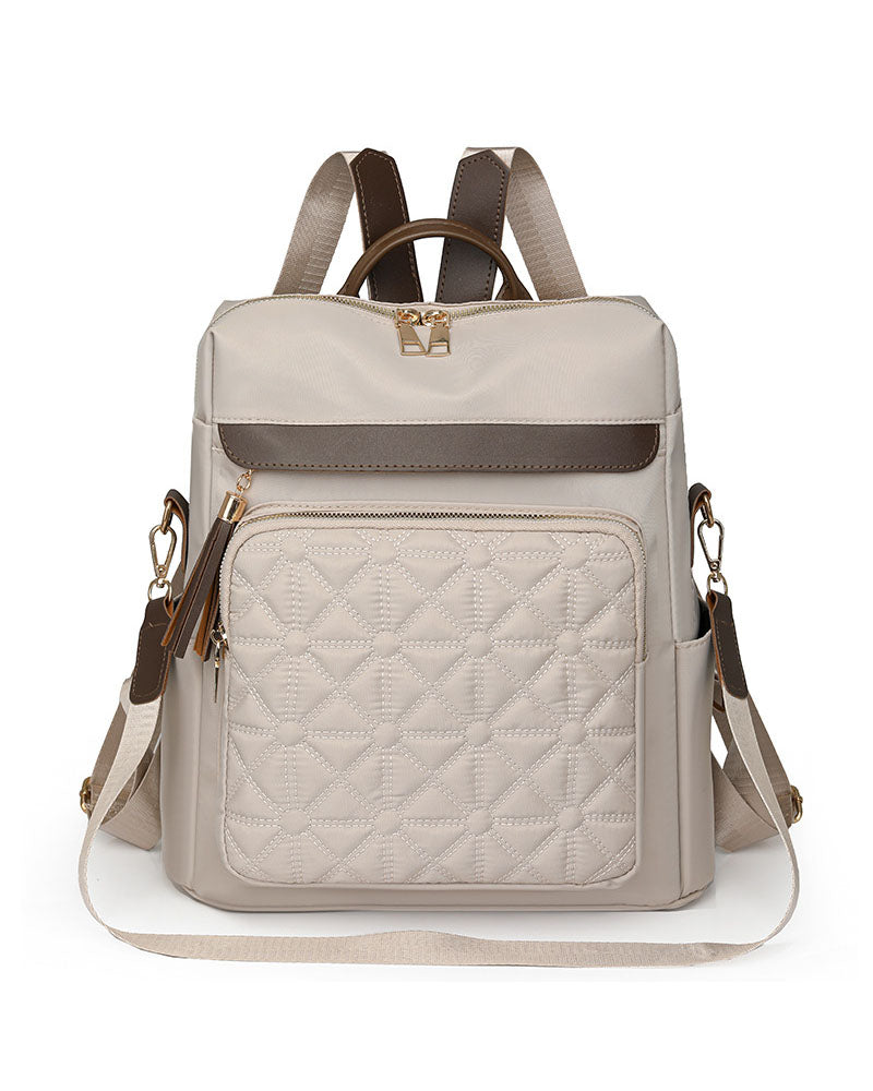 Mochila en tela con multiples compartimentos