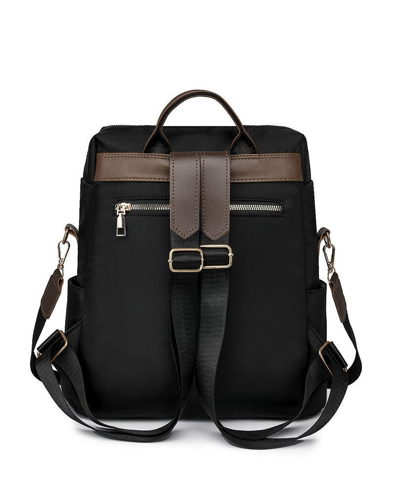 Mochila en tela con multiples compartimentos