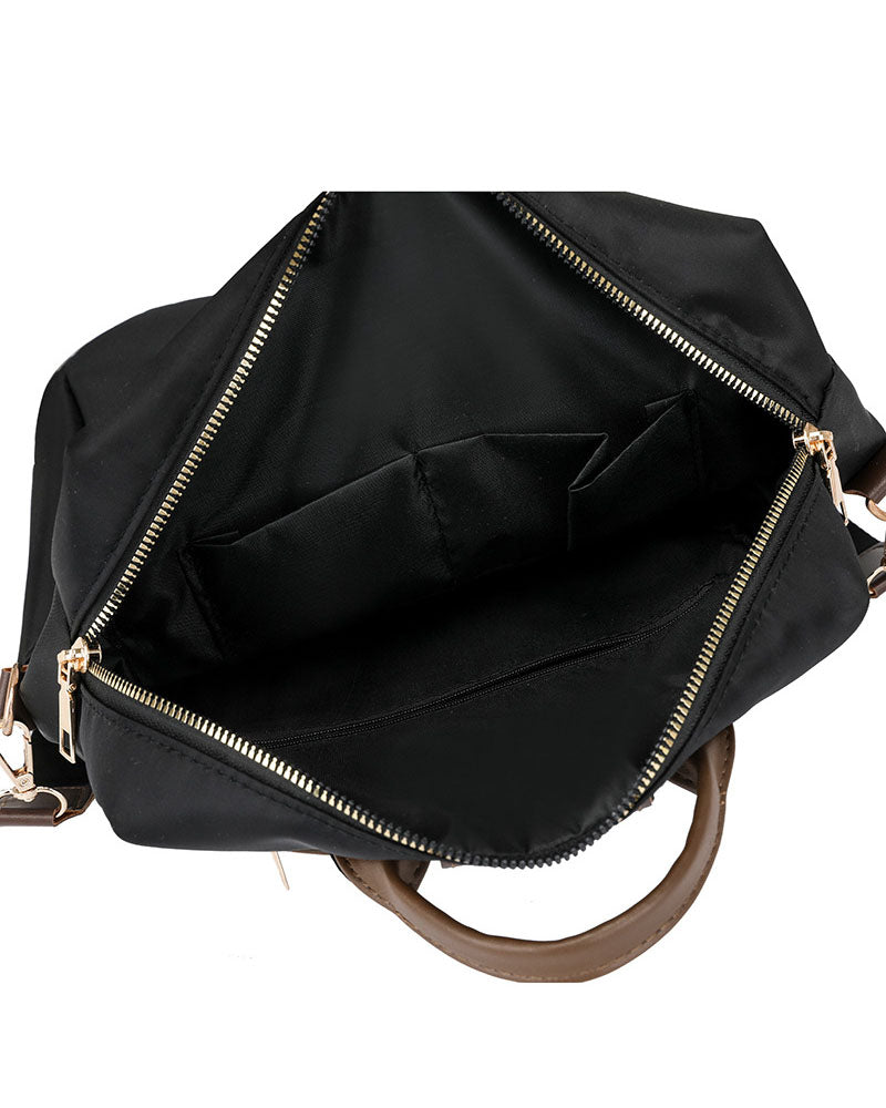 Mochila en tela con multiples compartimentos