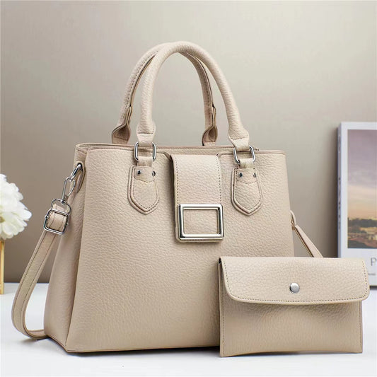 ❤️ Oferta San Valentín • Cartera con hebilla cuadrada decorativa y carterita adicional