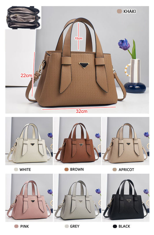 Cartera mediana con multiples compartimentos
