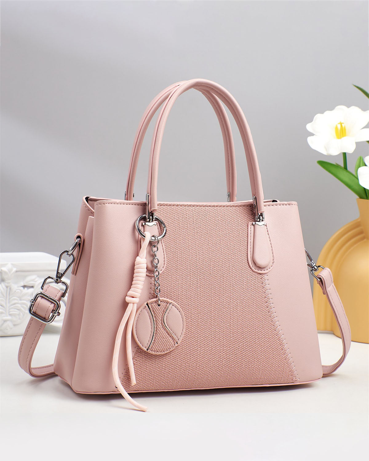 Cartera mediana bicolor