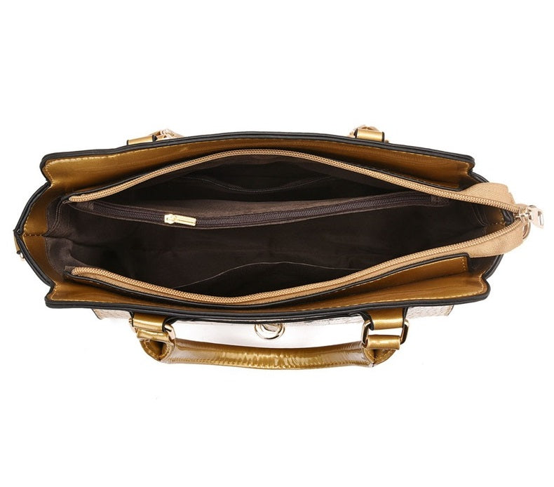 Cartera mediana con estilo de oficina