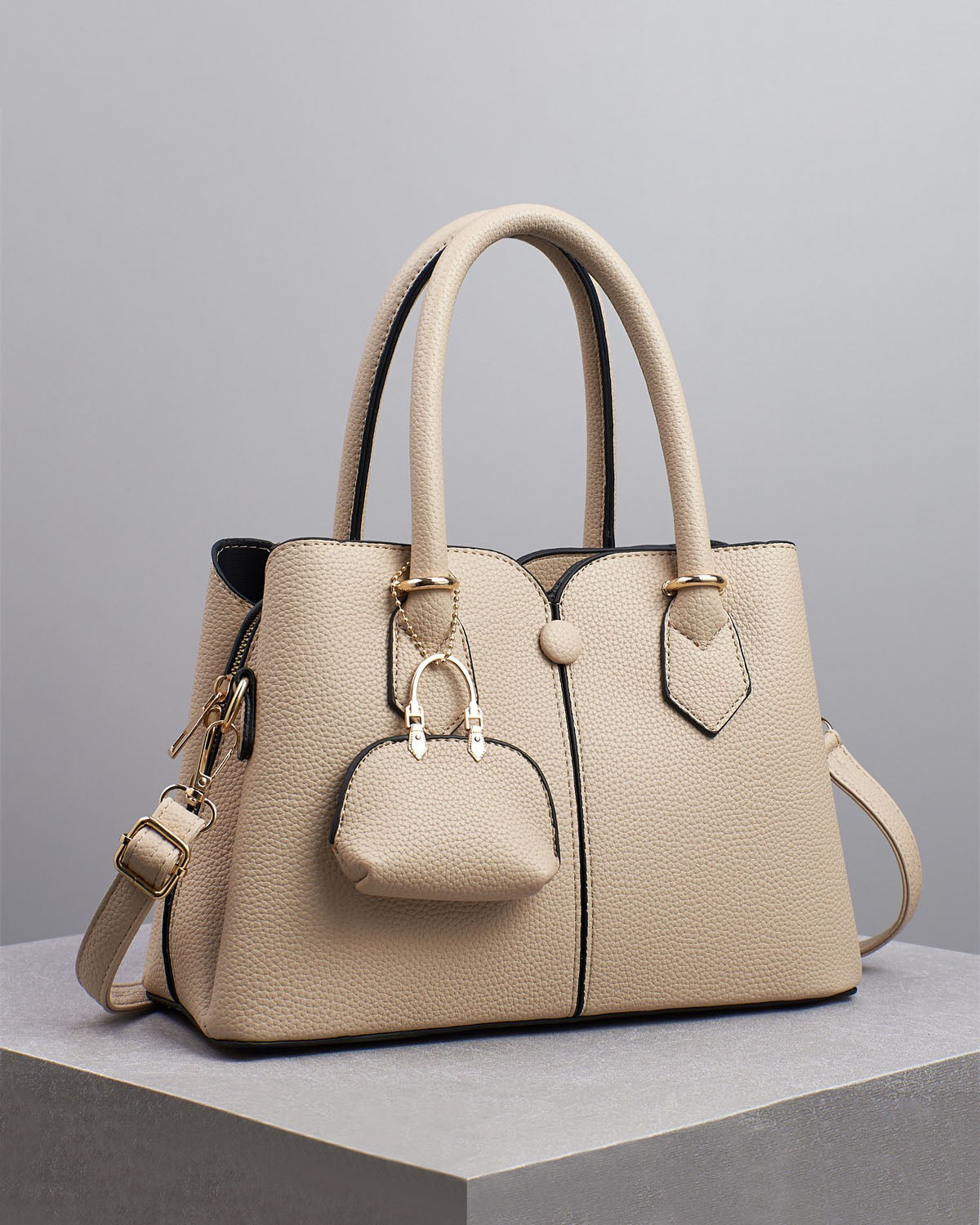 Bolso de mano con cartera mini incluida