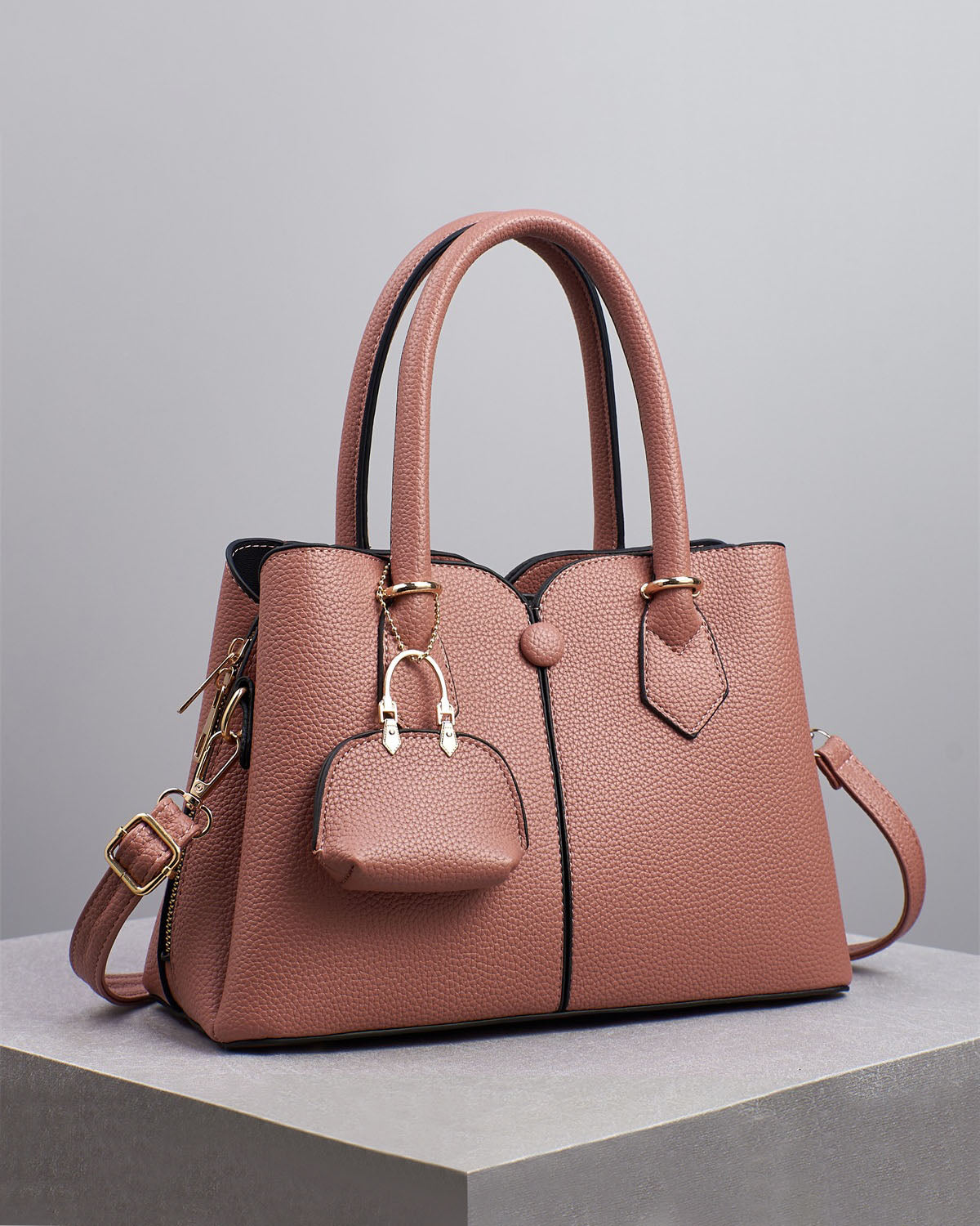 Bolso de mano con cartera mini incluida