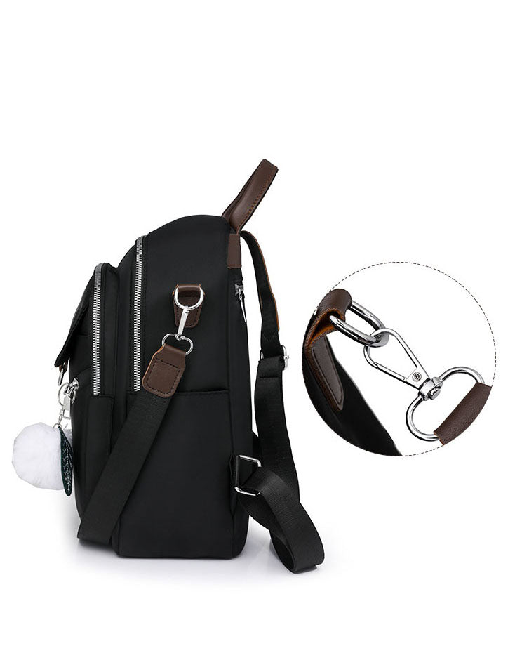 Mochila en tela con multiples compartimentos