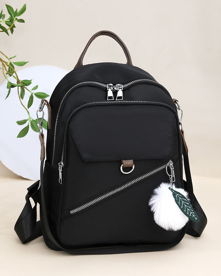 Mochila en tela con multiples compartimentos