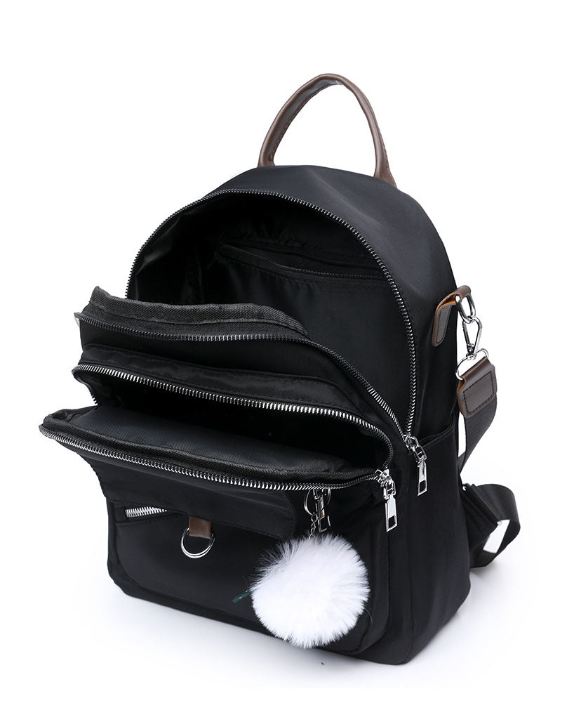 Mochila en tela con multiples compartimentos