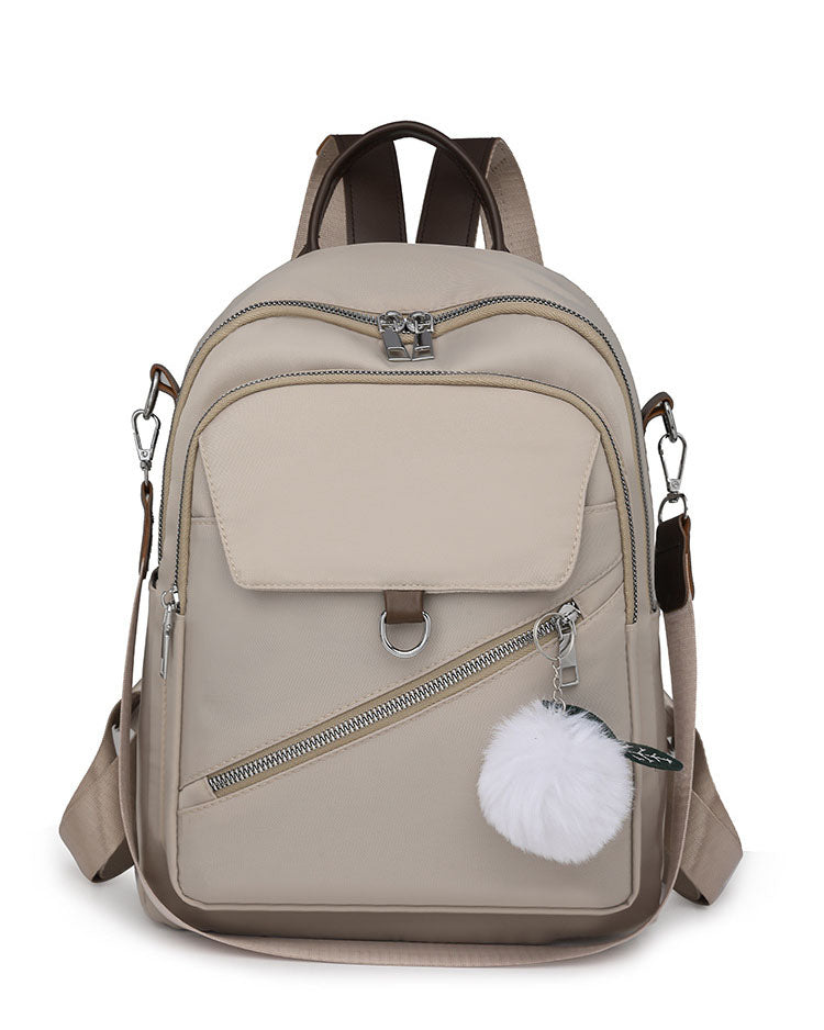 Mochila en tela con multiples compartimentos