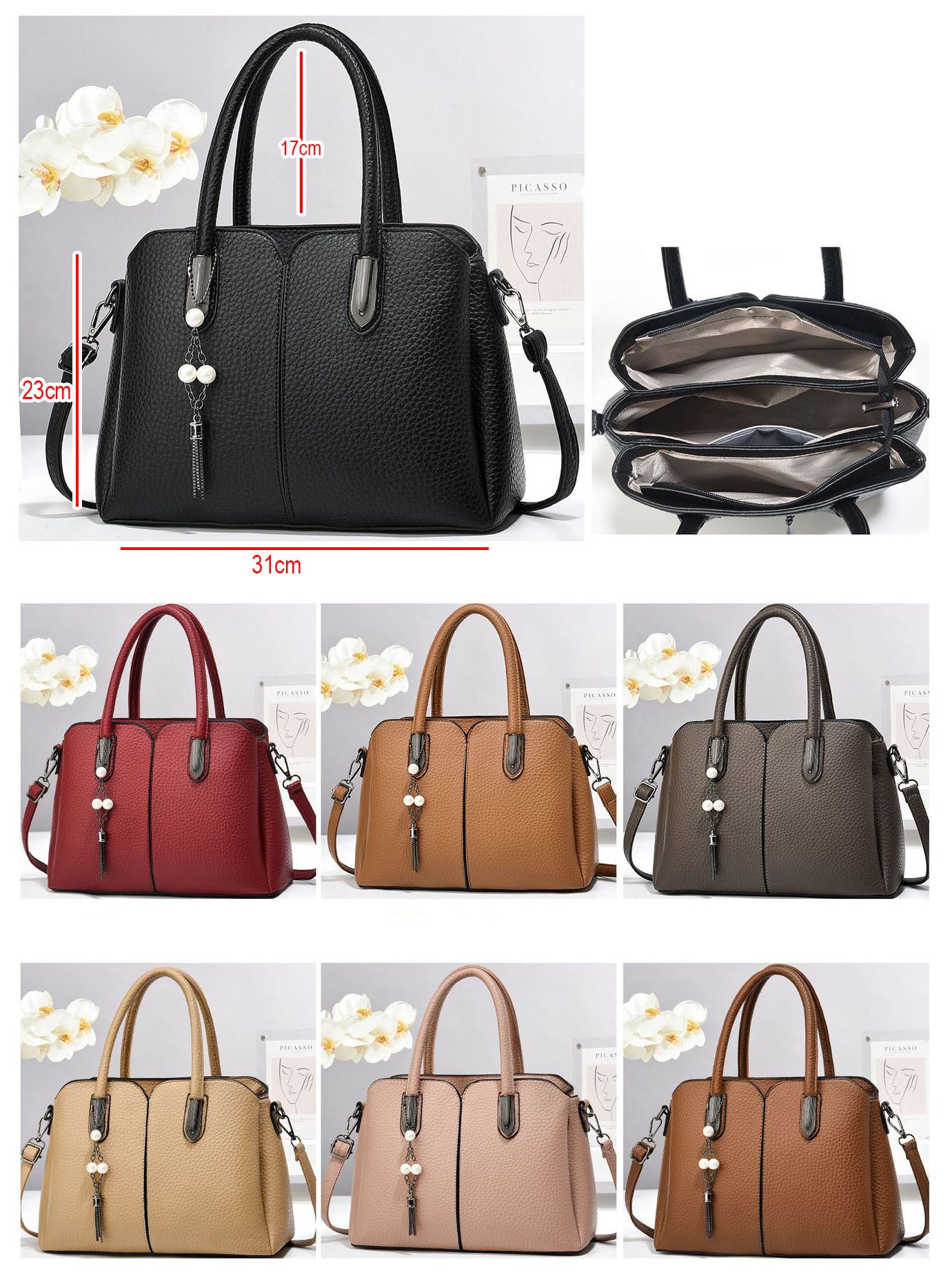 Cartera mediana ideal para oficina