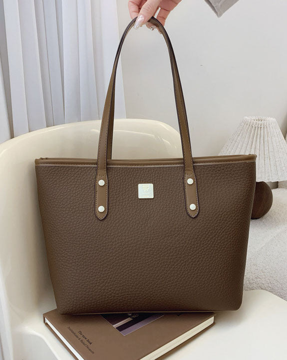 Cartera tote, cartera amplia con estilo conservador