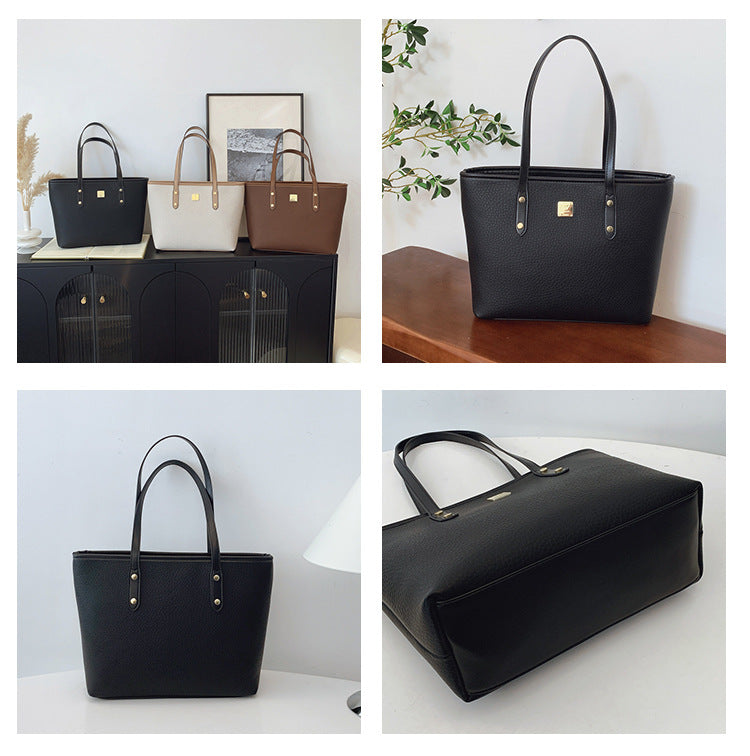 Cartera tote, cartera amplia con estilo conservador