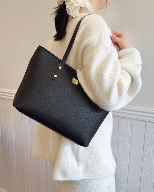 Cartera tote, cartera amplia con estilo conservador