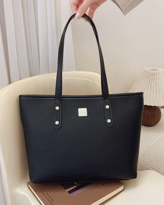 Cartera tote, cartera amplia con estilo conservador