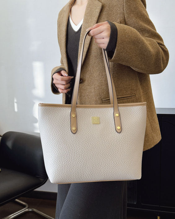 Cartera tote, cartera amplia con estilo conservador