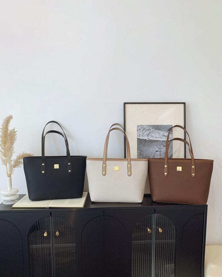 Cartera tote, cartera amplia con estilo conservador