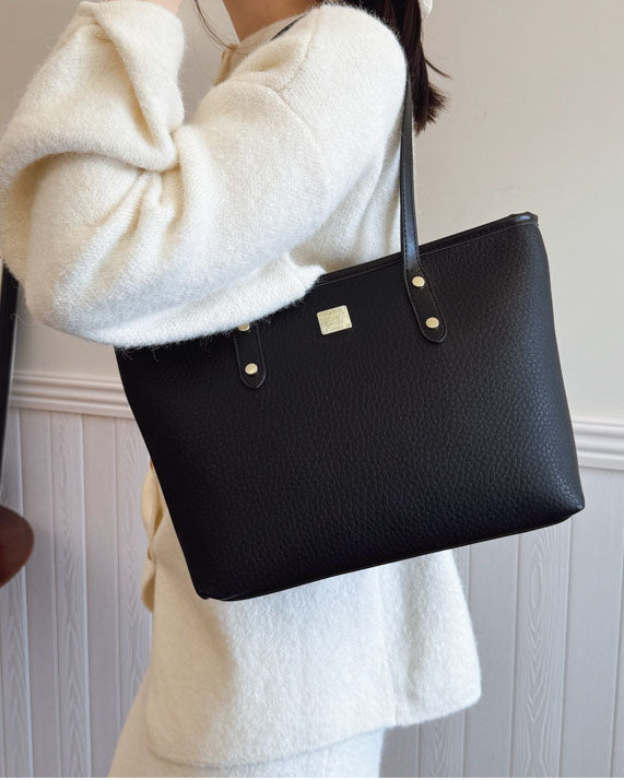 Cartera tote, cartera amplia con estilo conservador