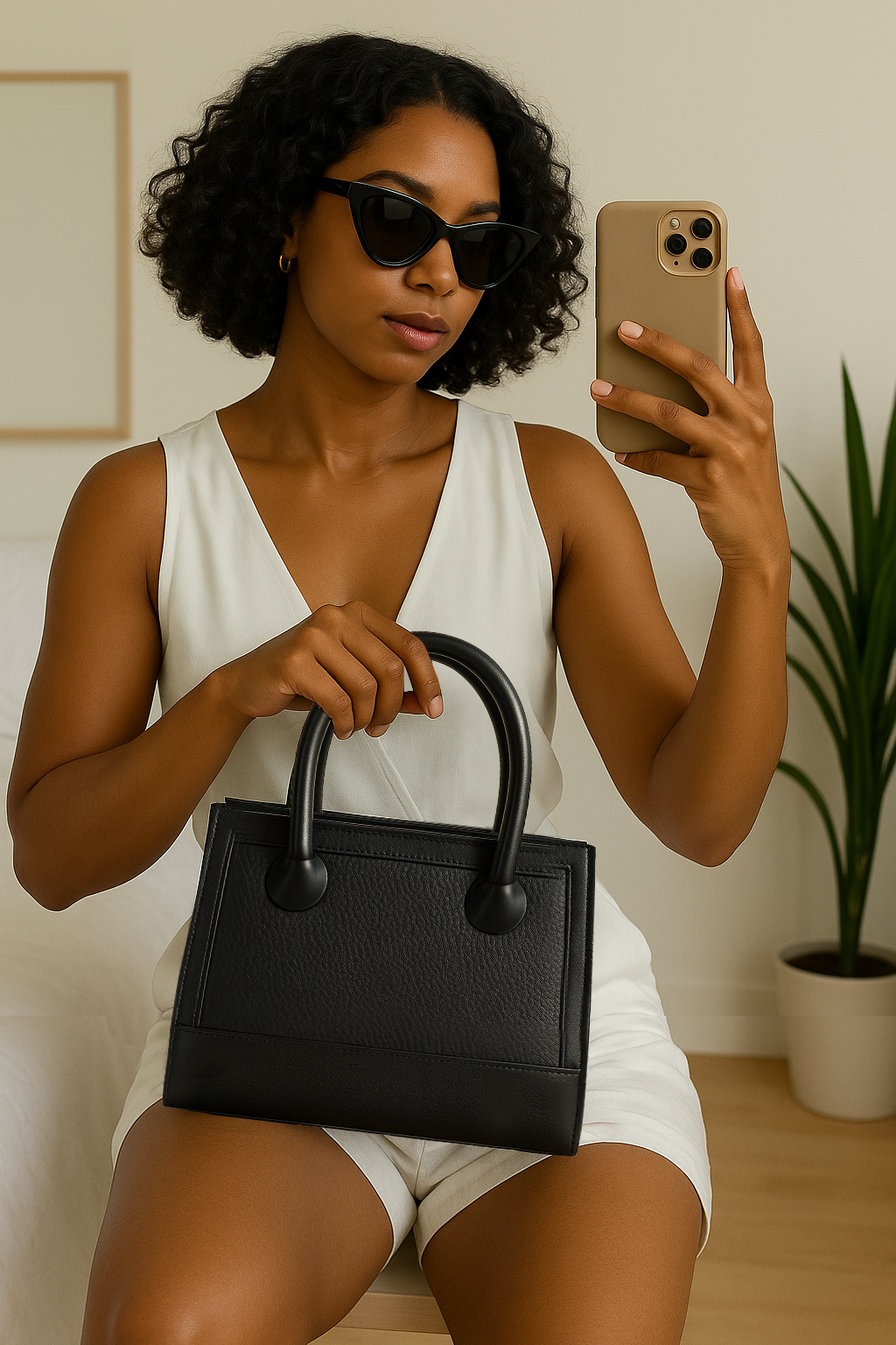 Cartera con estilo y diseño minimalista y elegante