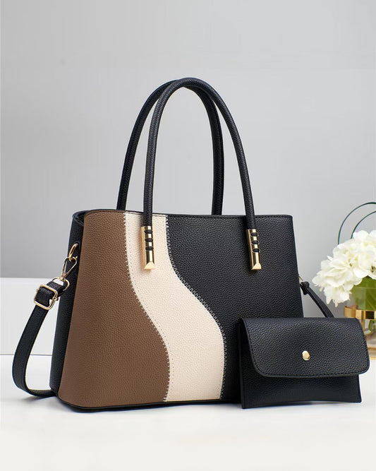 Set de cartera bicolor con sobre