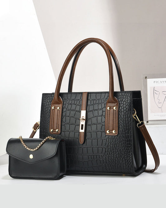 Cartera cuadrada con mini cartera