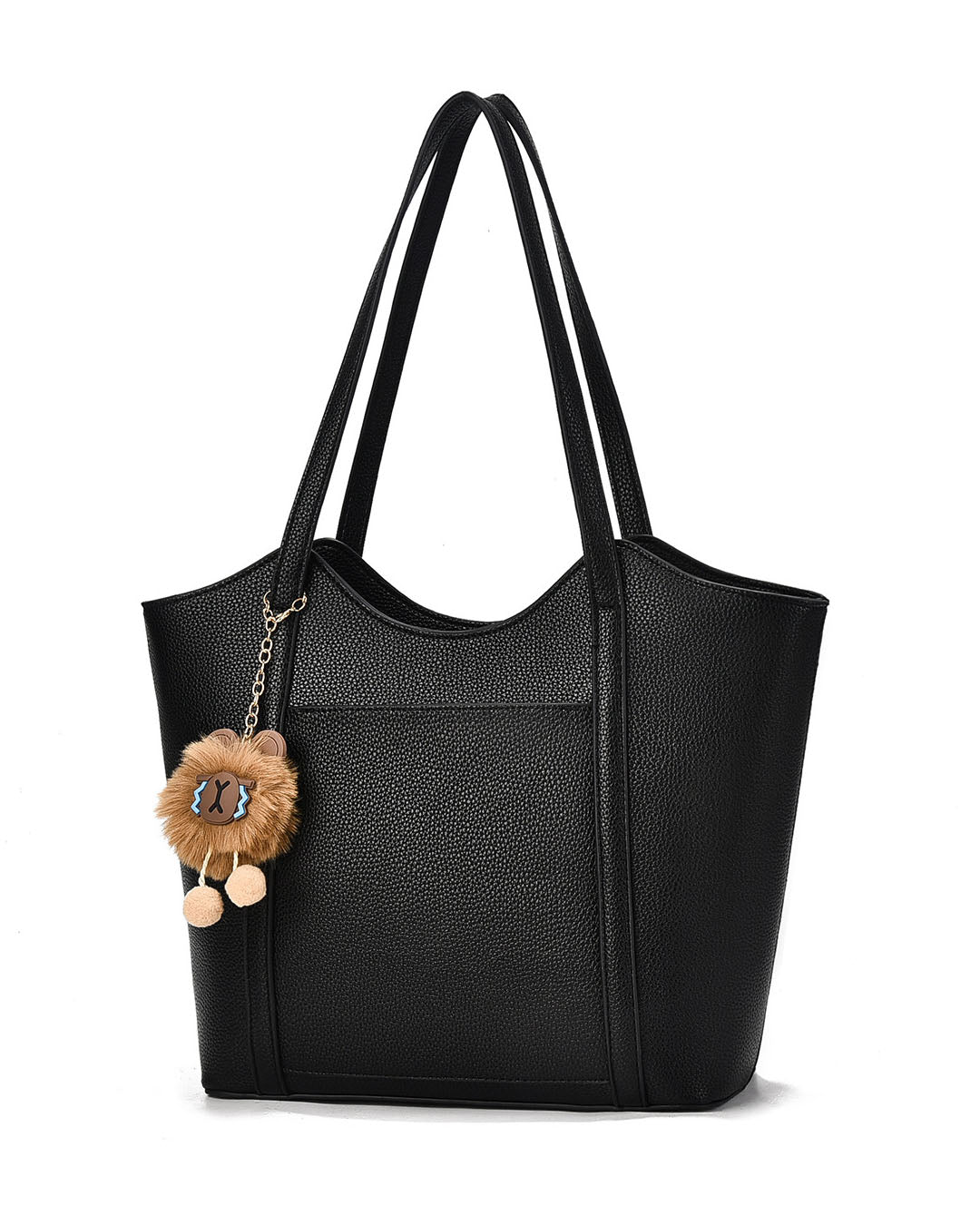 Cartera tipo bolso tamaño mediano, incluye llavero peluche