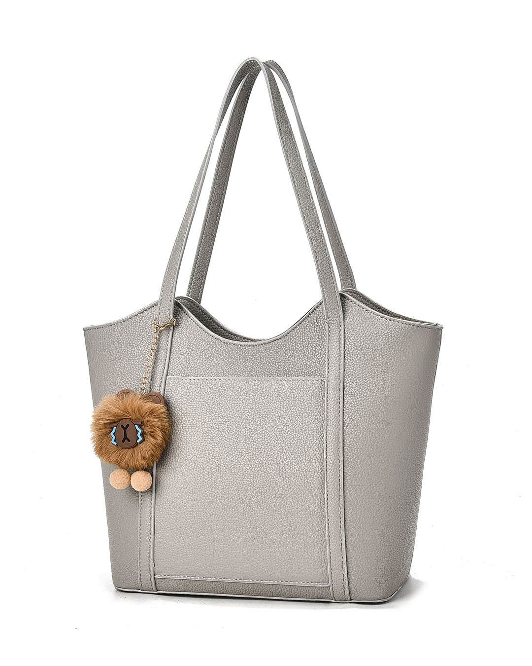 Cartera tipo bolso tamaño mediano, incluye llavero peluche