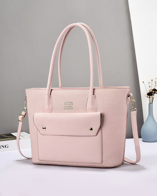 Cartera grande con bolsillo frontal