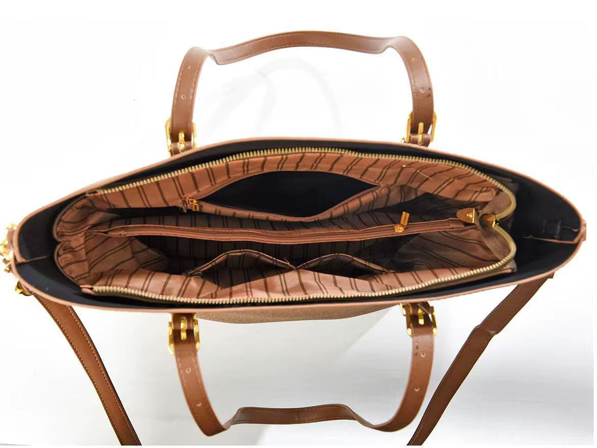 Cartera grande con interior dividido y bolsillo delantero