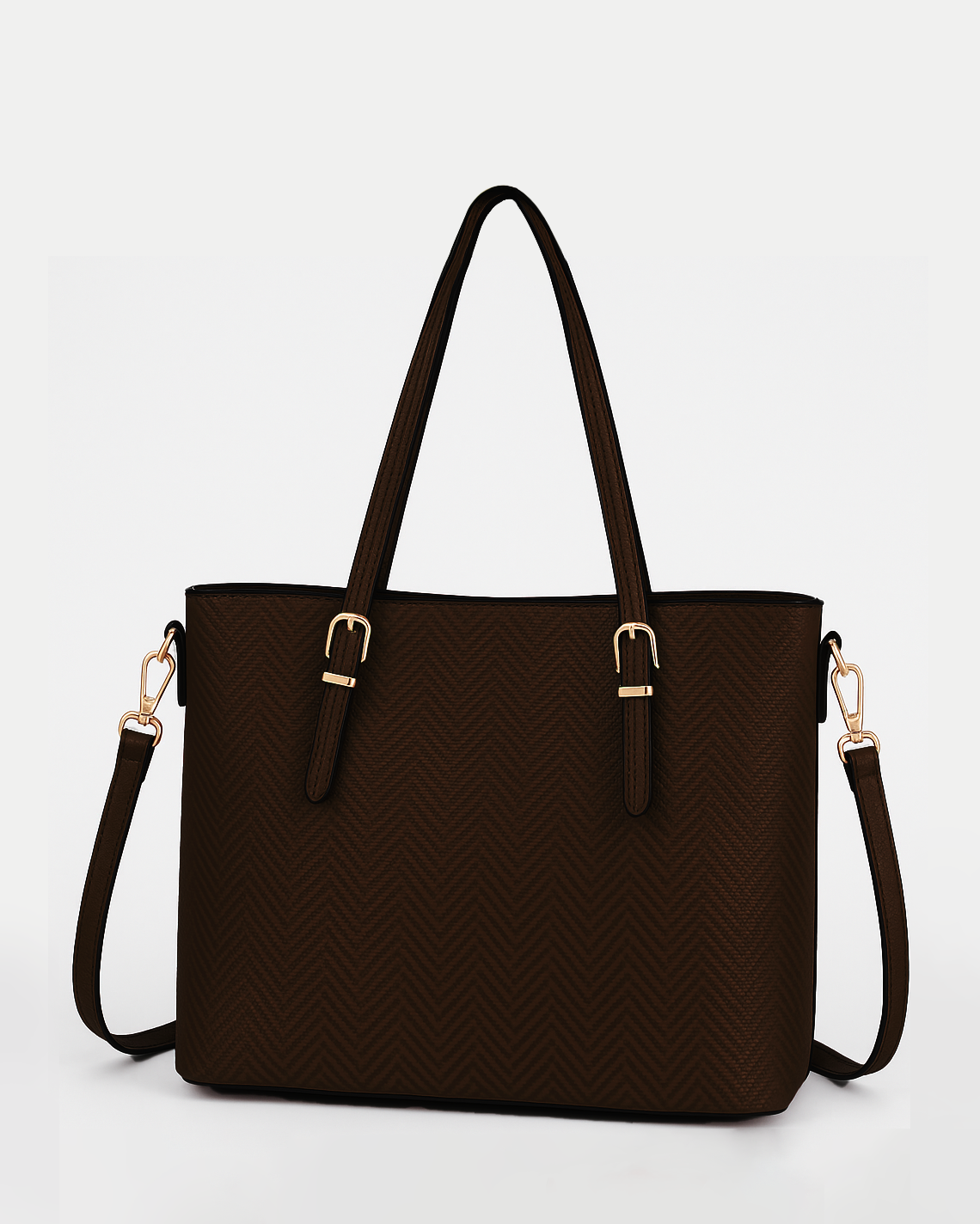 Cartera tipo bolso con diseño de espiga