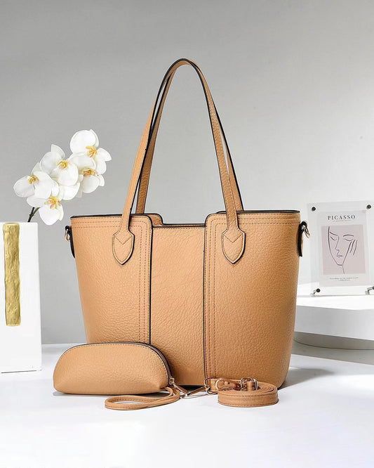 Tote atractiva con bosillo libre extra