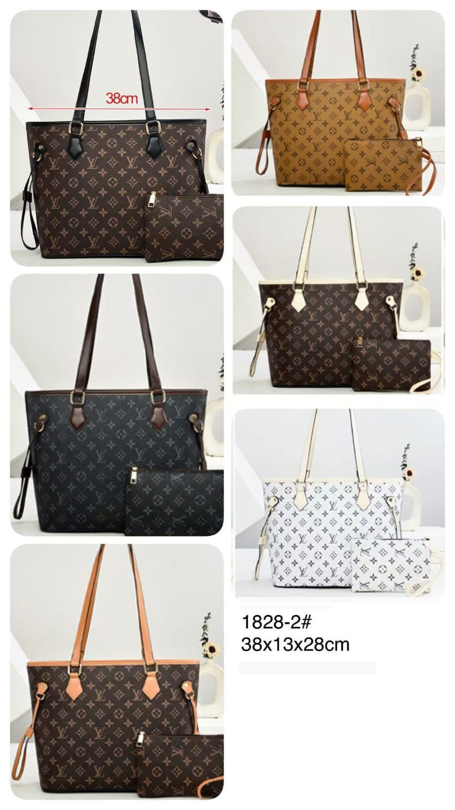 Cartera tote estampada con estuche incluido