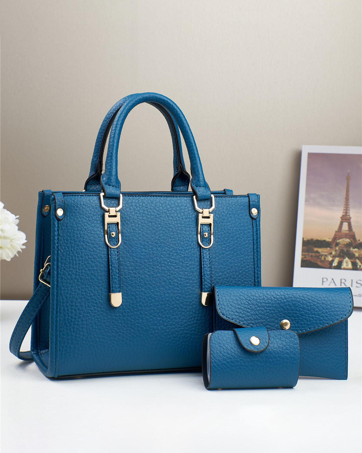 Combo mediano de tres piezas, carteras con sobre y tarjetero