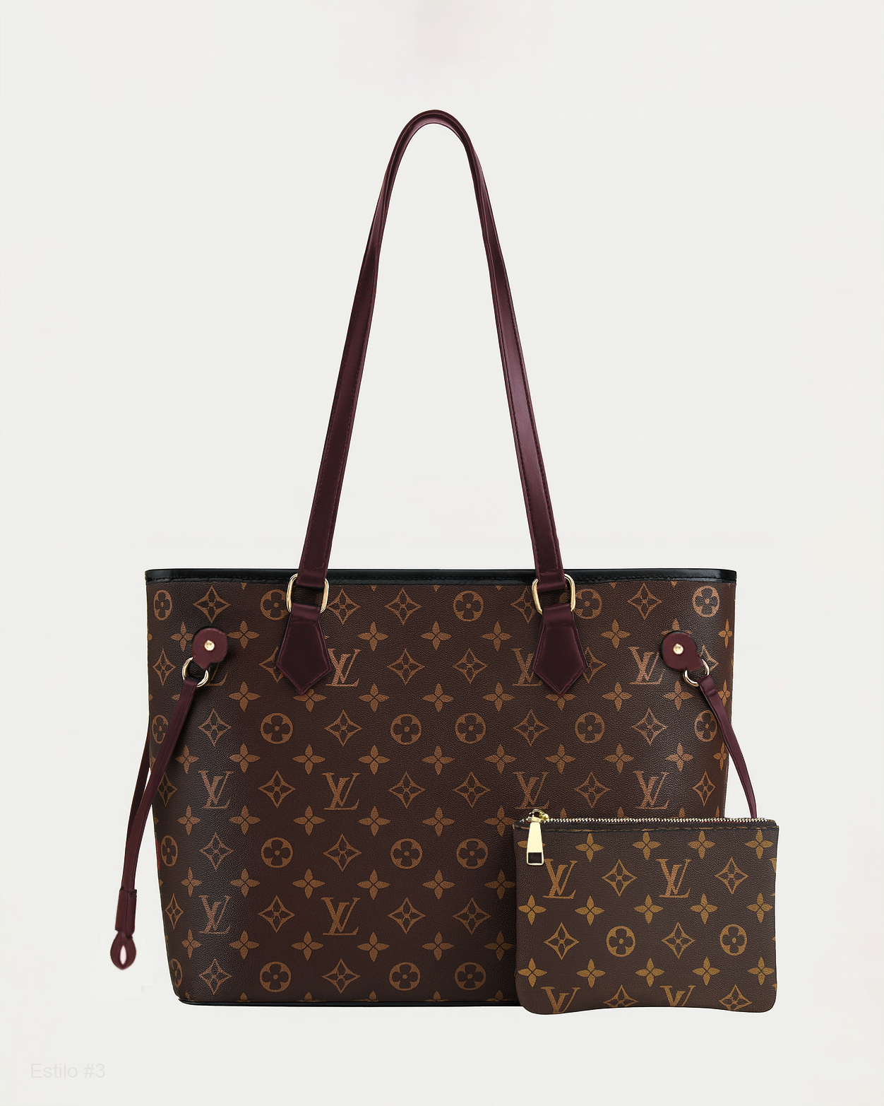 Cartera tote estampada con estuche incluido