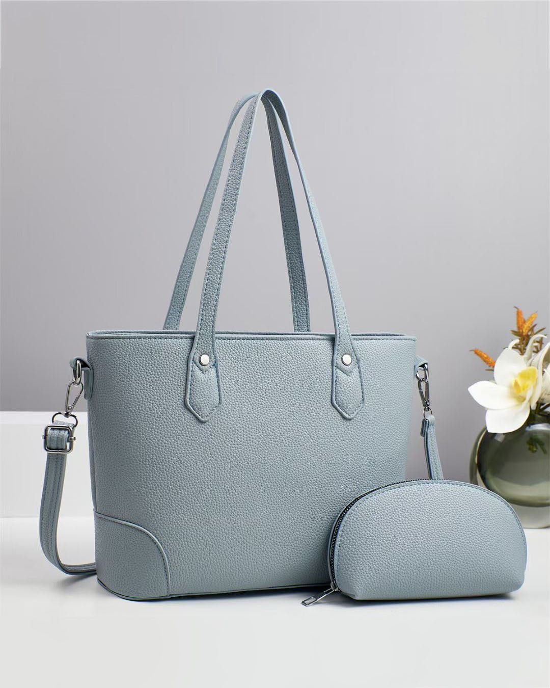 Cartera espaciosa tamaño grande con bolsilto